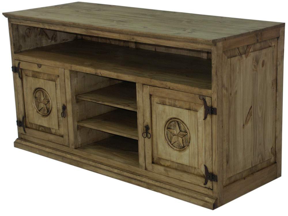 Rustic Tv Stand :- Rustic, solid wood and heavy! Watch your favorite 