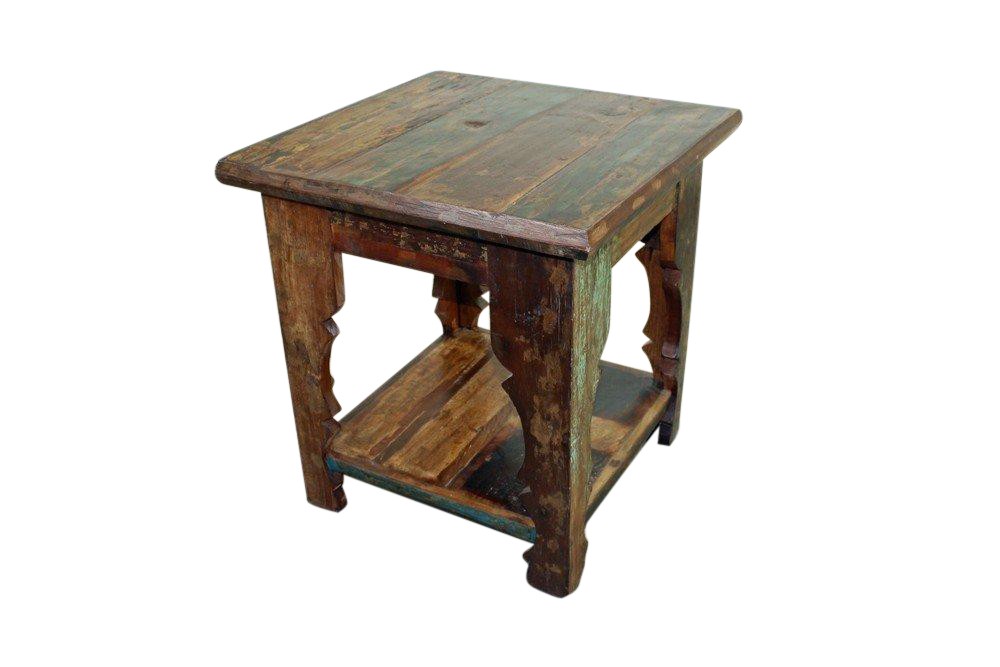 Mexicali Rustic Wood End Table Bedroom Furniture Mexican 
