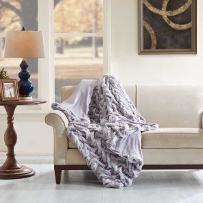 Lifestyle Grey Oversized Throw Blanket